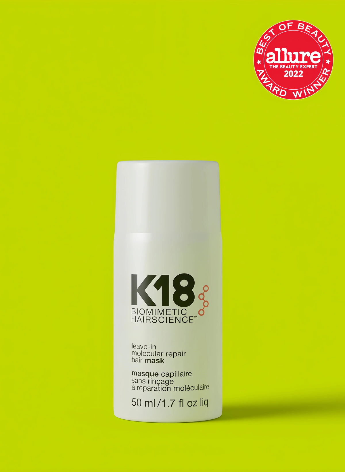full-size leave-in molecular repair hair mask