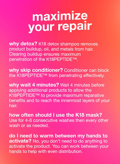 full-size leave-in molecular repair hair mask